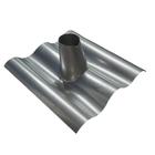 Telha para Cano Fogão a Lenha Ondulada 6mm 50cm x 50cm GALVANIZADO - Kiare