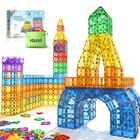 Telhas magnéticas IGIVI 118PCS Magnet Building Blocks Kids 3+