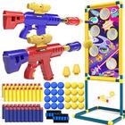 TEMI 2 em 1 Brinquedo de Jogo de Tiro para Crianças, 2pk Espuma Ball Popper Air Guns com Tiro Alvo, 24 Bolas de Espuma, 40 Dardos de Espuma, Brinquedos Internos e Externos para Crianças Idades 4 5 6 7 8 9 10+ Anos de Idade Meninos, Meninas