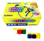 Tempera Guache 15ml 6 Cores Acrilex Pct c/ 12 Caixas