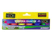 Tempera Guache Neon C/6 Cores Acrilex