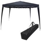 Tenda Gazebo Articulada 3x3 m Barraca Praia Camping Sanfonada Dobrável Alumínio com Bolsa