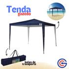 Tenda Gazebo Rafia 3x3 Metros Azul Mor