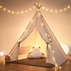 Tenda Teepee Play Besrey Kids com luzes e tapete acolchoado de algodão