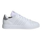 Tênis Adidas Advantage Base 2.0 Feminino Branco e Prata