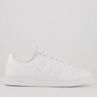 Tênis Adidas Advantage Base Feminino Branco e Bege