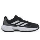 Tênis Adidas Courtjam Control 3 Preto Branco e Prata