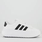 Tênis Adidas Grand Court Platform Feminino Branco e Preto