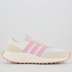 Tênis Adidas Run 70S Feminino Branco Bege e Rosa