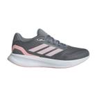 Tênis Adidas Runfalcon 5 Feminino Cinza e Rosa