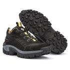 Tênis Adventure US Bota Masculina de Couro Coturno Intruder Cor Extra Black