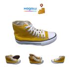 Tenis All Feminino Cano alto Star Amarelo Lona tradicional -