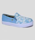 Tenis alpargata sapatilha feminina slip on tie dye celeste guria campeira