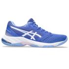 Tênis ASICS Netburner Ballistic FF 3 - Feminino - Azul com Branco e Rosa