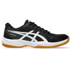 Tênis ASICS Upcourt 6 - Masculino - Preto com Branco