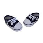 Tênis Bebê All Menino Star Sapatinho Estilo Cano Baixo Infantil Masculino Macio Azul Marinho