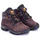 Tenis Bota Infantil Coturno Couro Legitimo Adventure Botina Meninos Escola Ketter Boots Marrom