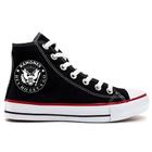 Tenis Cano Alto Roqueiro Banda de Rock Heavy Metal Ramones