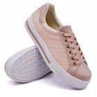 Tenis Casual Basico Feminino Cadarço Sola Leve Reta Estilo e Conforto Mulher Fashion