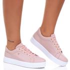 Tênis Casual Feminino Nude Estilo Shoes