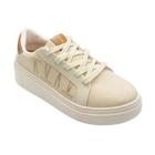 Tenis Casual Feminino Plataforma Flatform Vizzano Bege V Lateral Lancamento 1339.332