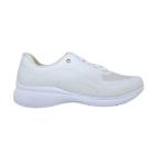 Tênis Casual Feminino SlipOn Casual Couro ab6414 Branco