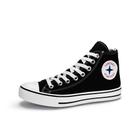 Tênis Casual Feminino Star Feet Cano Médio Preto