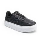 Tênis Casual Feminino Tb01 Confortavel E Com Brilho Preto 2757