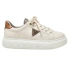 Tênis Casual Feminino Via Marte 036002- Marfim/ Bronze