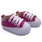 Tênis Casual Infantil Baby Bebê Cano Baixo Star Rosa Branco