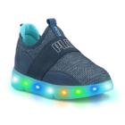 Tênis Casual Infantil Menino Luz Impacto Led Novope 50002021