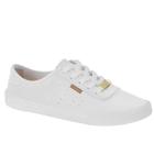 Tênis Casual Moleca Microperfurações Feminino Branco