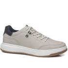 Tênis Casual Pegada Masculino em Couro Silver 111701-07