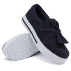 Tenis Casual Slip On Autem Originals de Tecido com Elasticos e Laço Sola Alta