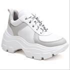 Tênis Chunky Feminino Sneakers Solado Tratorado Cadarço Moderno Conforto Estilo