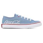 Tênis Coca Cola Wooster Canvas Azul e Branco - Feminino