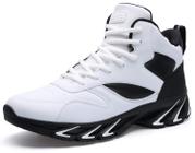 Tênis de basquete Joomra White Synthetic Leather Masculinos Tamanho 11