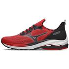 Tênis de Corrida Masculino Mizuno Wave Zest Vermelho Preto