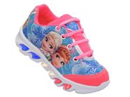 Tenis De Led Infantil Feminino Frozen Lançamento