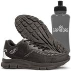 Tênis Esportivo Preto Masculino Sapatênis Academia + Squeeze