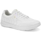 Tênis Feminino Branco Com Elástico Comfortflex 2458323-4