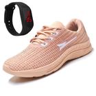 Tenis Feminino Casual Academia Caminhada Corrida + Relogio