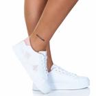 Tênis Feminino Casual Branco Borboleta Estilo Shoes