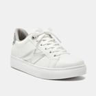 Tênis Feminino Casual Branco e Prata 082-002-01 - Via Marte