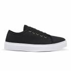 Tenis Feminino Casual Sapatenis All Preto Leve Confortável