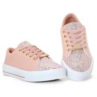 Tênis Feminino Com Glitter Casual Conforto Leve Lançamento Envio Imediato