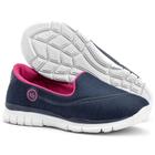 Tênis Feminino Esportivo Calce Fácil Leve Sapatore Azul Marinho