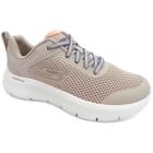 Tênis Feminino Esportivo Go Walk Flex 124817 Skechers Castanho