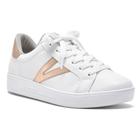 tenis feminino casual branco com rose gold e branco em Promoção no Magazine  Luiza