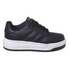 Tênis Feminino Force Flatform Vanscy Sneaker Retrô Low Preto